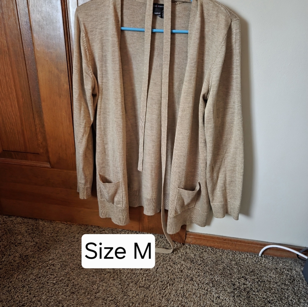 Women's Beige Cardigan Sweater